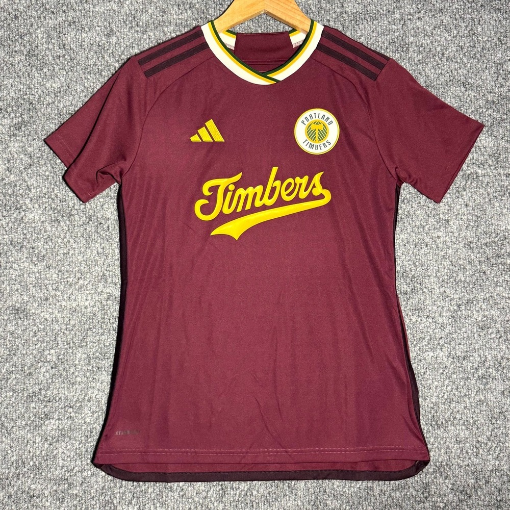 Portland Timbers MLS Adidas Shirt Maroon Soccer Size Medium Brand New With Tags